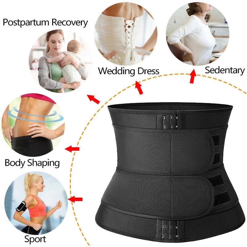 Waist Trainer Slimming Belt Body Shaper – Tummy Control & Waist Trimmer for Men & Women - 2XL