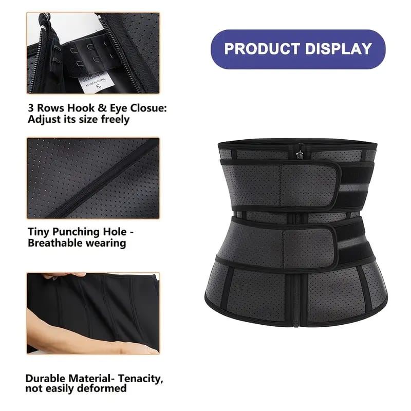 Waist Trainer Slimming Belt Body Shaper – Tummy Control & Waist Trimmer for Men & Women - 2XL
