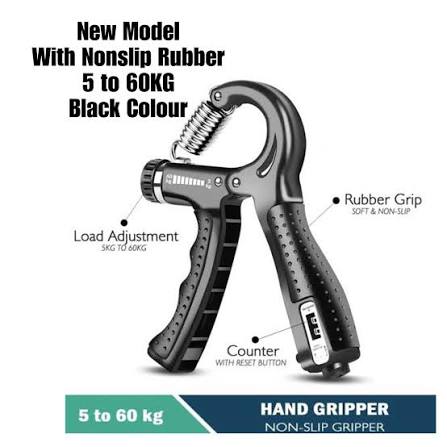 Hand Gripper With Counter | Adjustable Hand Grip Strengthener | Forearm & Finger Exercise Gripper (Random Color)