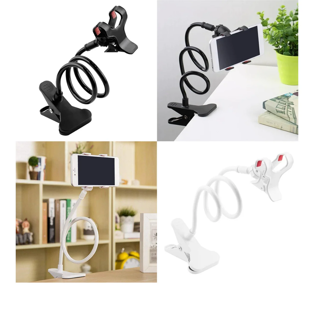 Flexible Gooseneck Phone Holder - 360 Rotation